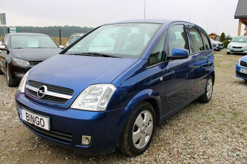 Niebieski (metalik) Używany 2005 Opel Meriva Minivan | 5300 zł (Dobra cena) - Obraz 1/4