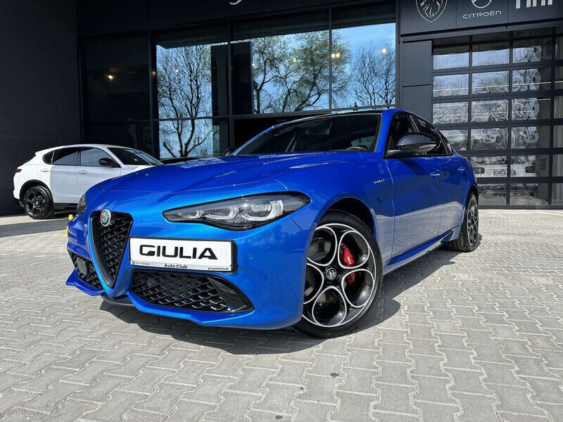 Lakier metalizowany niebieski misano blue Nowe 2025 Alfa Romeo Giulia Veloce Sedan/Limuzyna | 234 500 zł - Obraz 1/4