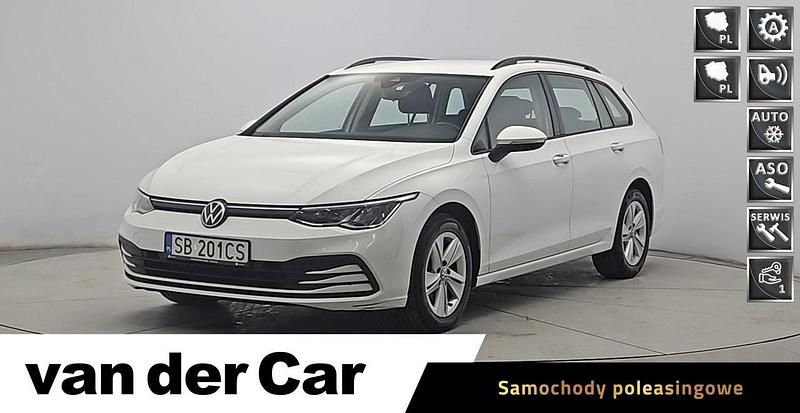 Biały Używany 2021 VW Golf VIII Kombi | 64 900 zł - Obraz 1/4