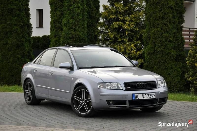 Szary (metalik) Używany 2003 Audi A4 S-Line Sedan/Limuzyna | 15 900 zł - Obraz 1/4