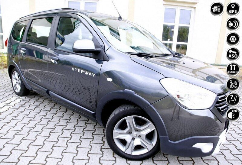 Szary Używany 2018 Dacia Lodgy Minivan | 39 499 zł (Dość drogi) - Obraz 1/4