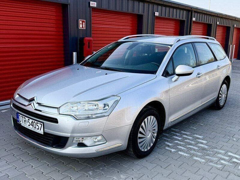 Srebrny (metalik) Używany 2009 Citroën C5 Kombi | 9900 zł (Drogi) - Obraz 1/4