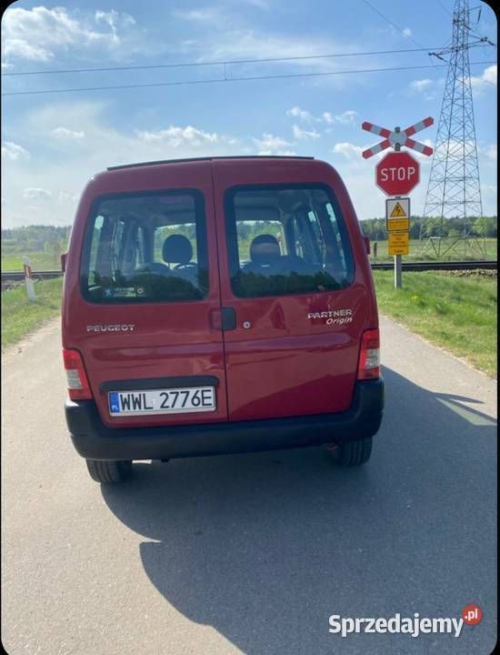 Używany Peugeot Partner 109 KM (80 kW) 2008 Czerwony Minivan