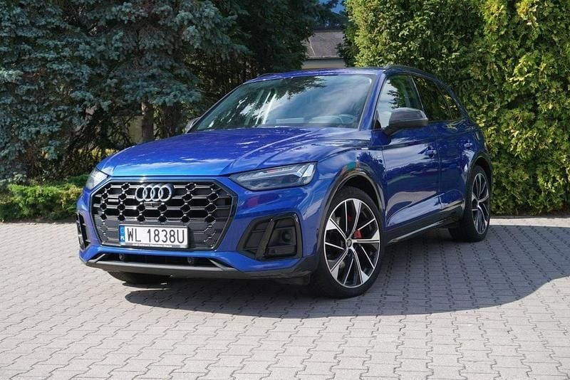 Niebieski (metalik) Używany 2022 Audi Q5 S-Line SUV | 164 800 zł - Obraz 1/4