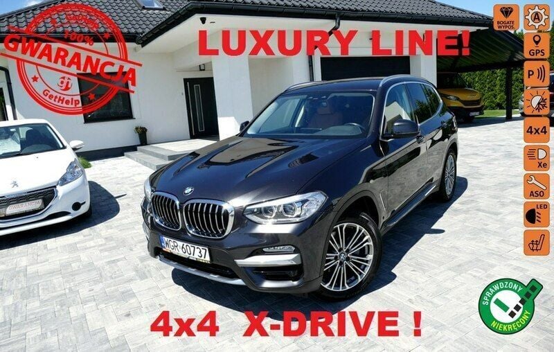 Grafitowy (metalik) Używany 2018 BMW X3 SUV | 97 500 zł (Dobra cena) - Obraz 1/4