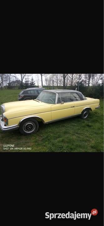 Żółty Używany 1964 Mercedes W111 Coupe | 50 000 zł - Obraz 1/4