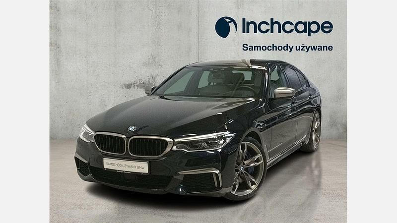 Azurit black metallic metalizowany Używany 2017 BMW M550 Shadowline Sedan/Limuzyna | 199 900 zł - Obraz 1/3