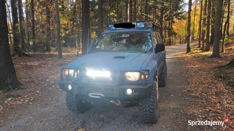 Niebieski Używany 1999 Mitsubishi Pajero SUV | 33 900 zł - Obraz 1/4