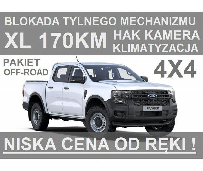 Biały Nowe 2024 Ford Ranger XL Pickup | 164 697 zł (Uczciwa cena) - Obraz 1/2