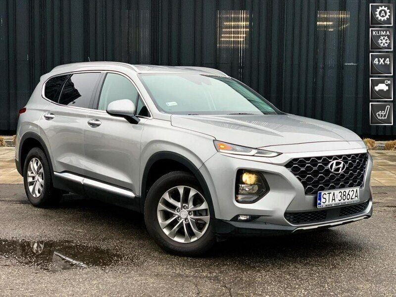 Srebrny (metalik) Używany 2020 Hyundai Santa Fe SUV | 135 000 zł - Obraz 1/4
