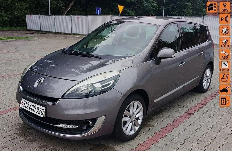 Szary (metalik) Używany 2012 Renault Grand Scénic III Minivan | 27 700 zł (Dość drogi) - Obraz 1/4