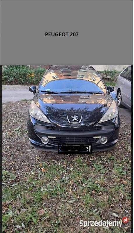 Czarny Używany 2008 Peugeot 207 Hatchback | 14 400 zł (Drogi) - Obraz 1/4