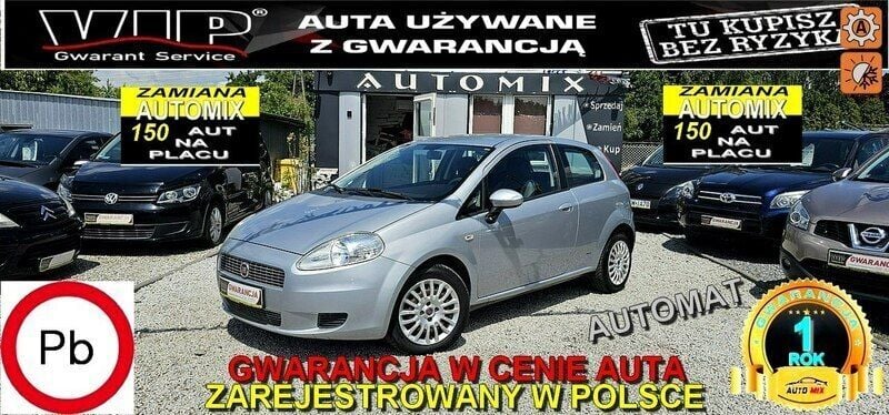 Srebrny Używany 2008 Fiat Punto Hatchback | 11 900 zł (Uczciwa cena) - Obraz 1/4