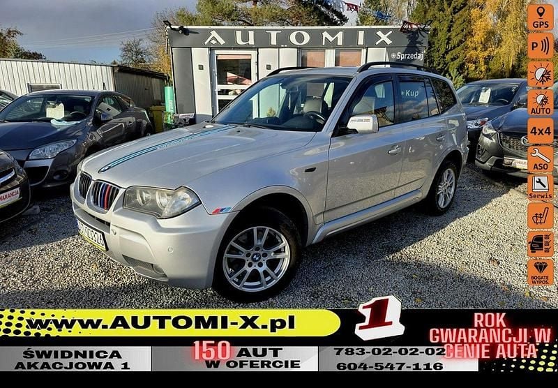 Srebrny Używany 2008 BMW X3 SUV | 29 900 zł (Uczciwa cena) - Obraz 1/2