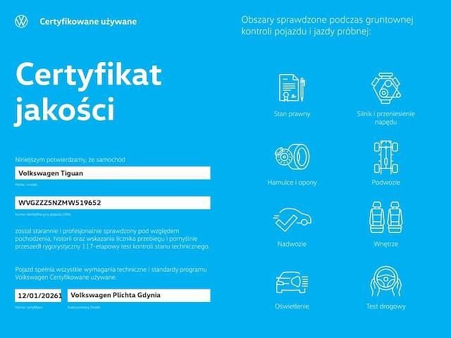 Używany 2021 VW Tiguan SUV | 92 900 zł (Dobra cena) - Obraz 1/3