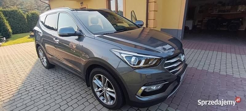 Szary Używany 2016 Hyundai Santa Fe SUV | 74 900 zł (Uczciwa cena) - Obraz 1/4
