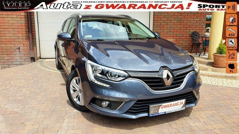 Grafitowy (metalik, perła) Używany 2019 Renault Mégane GrandTour GT Kombi | 48 500 zł (Uczciwa cena) - Obraz 1/4