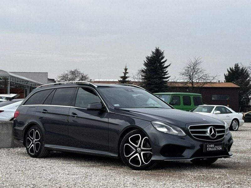 Szary (metalik) Używany 2015 Mercedes E350 Kombi | 74 900 zł (Dość drogi) - Obraz 1/4