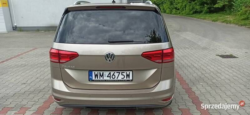 Złoty Używany 2018 VW Touran Highline Minivan | 77 000 zł - Obraz 1/4