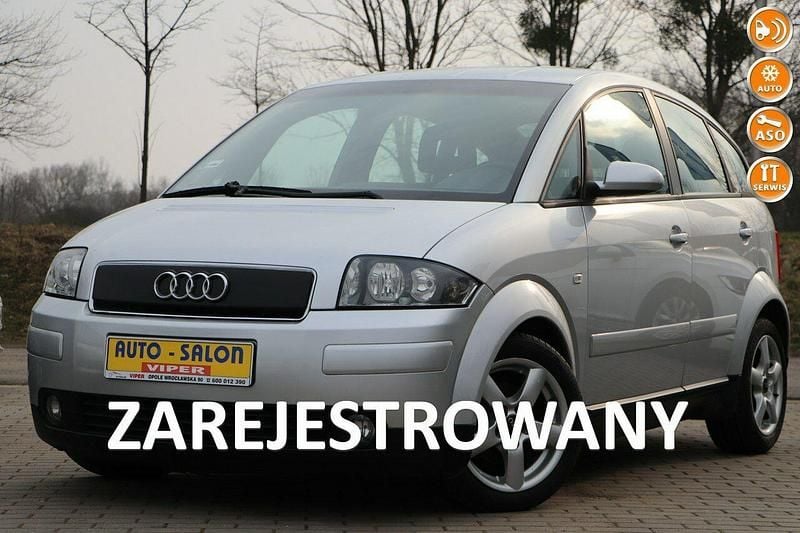 Srebrny Używany 2002 Audi A2 Hatchback | 12 800 zł - Obraz 1/4
