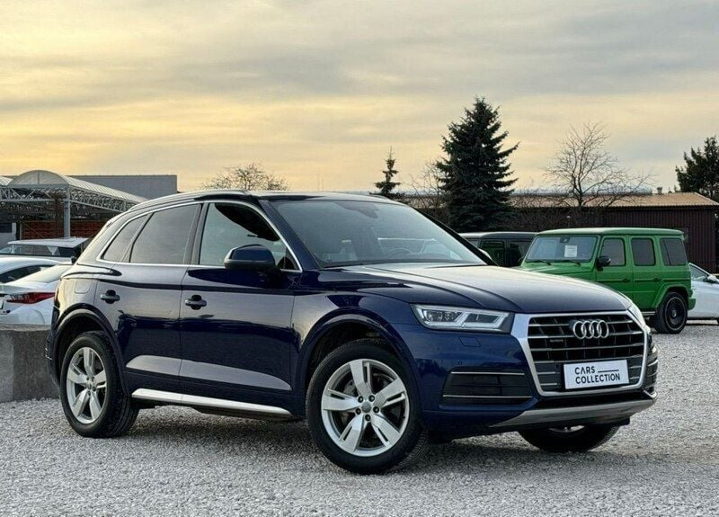 Niebieski Używany 2018 Audi Q5 SUV | 109 800 zł (Uczciwa cena) - Obraz 1/4