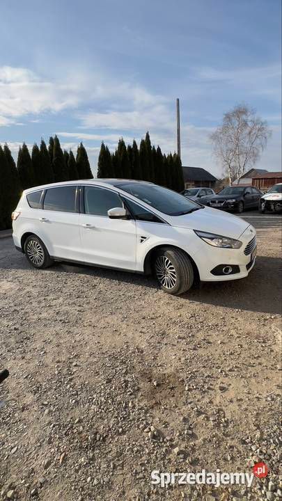 Biały Używany 2018 Ford S-MAX S Minivan | 56 500 zł (Uczciwa cena) - Obraz 1/4