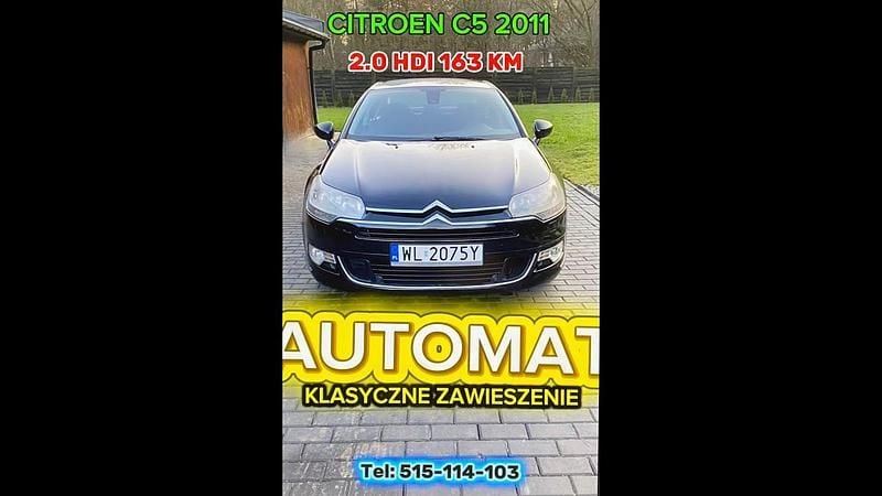Czarny Używany 2011 Citroën C5 Sedan/Limuzyna | 17 990 zł (Dobra cena) - Obraz 1/4