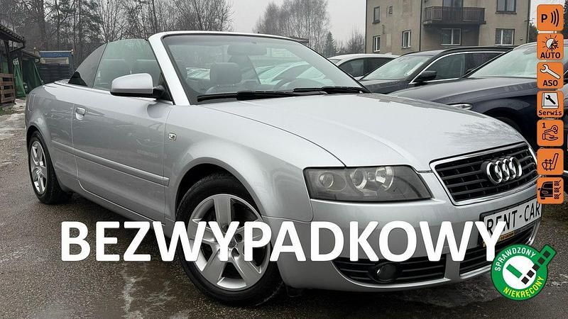 Szary (metalik) Używany 2004 Audi A4 Cabriolet Kabriolet | 20 900 zł - Obraz 1/4