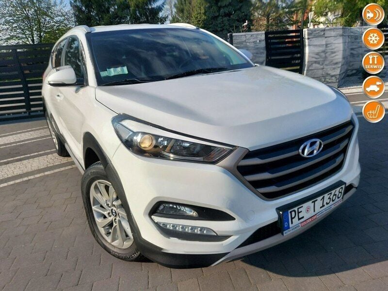 Biały Używany 2016 Hyundai Tucson SUV | 70 900 zł (Dość drogi) - Obraz 1/4