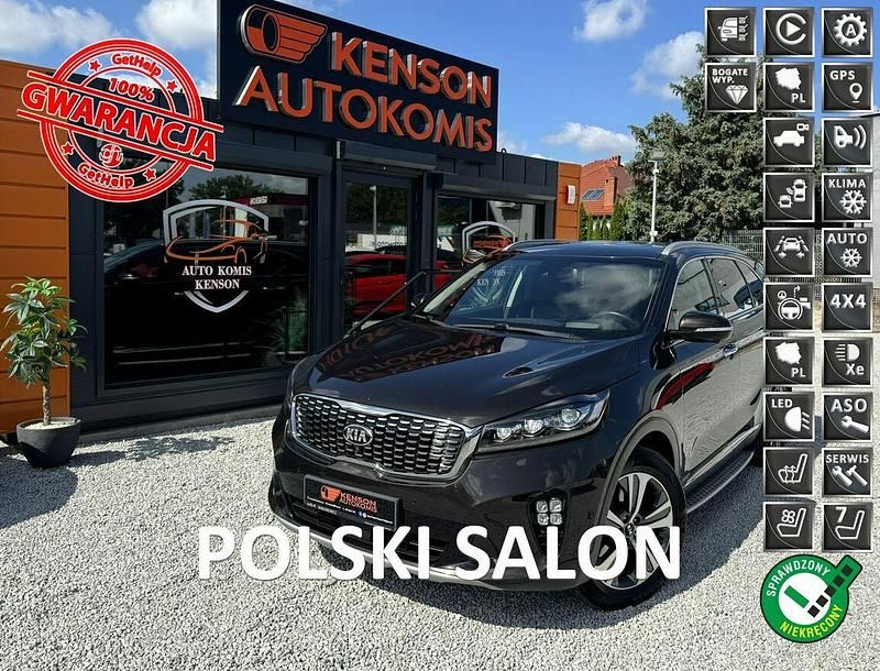 Brązowy Używany 2018 Kia Sorento GT-Line SUV | 97 900 zł (Dość drogi) - Obraz 1/4