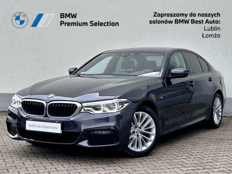 Sophisto grey brillant effect Używany 2019 BMW 520 Shadowline Sedan/Limuzyna | 139 900 zł (Dobra cena) - Obraz 1/3
