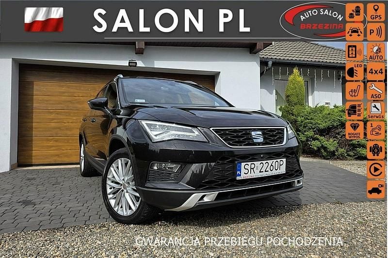 Czarny Używany 2017 Seat Ateca SUV | 66 900 zł (Uczciwa cena) - Obraz 1/4