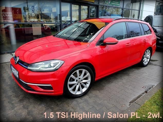Czerwony Używany 2019 VW Golf VII Highline Kombi | 59 900 zł (Uczciwa cena) - Obraz 1/4