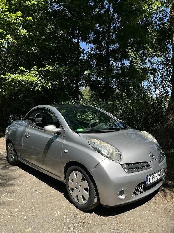Srebrny Używany 2005 Nissan Micra C+C Kabriolet | 7500 zł - Obraz 1/4