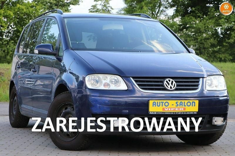 Niebieski Używany 2004 VW Touran Minivan | 5900 zł (Super Cena) - Obraz 1/4