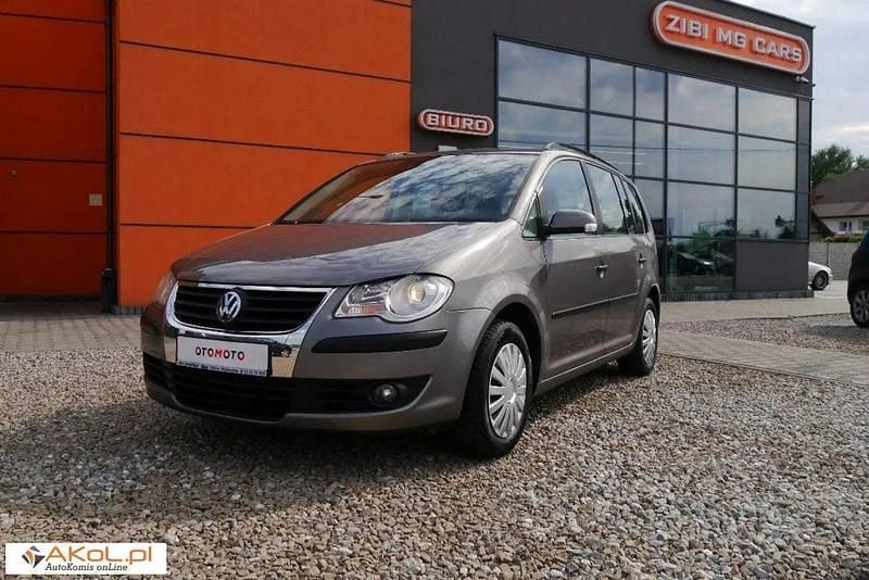 Szary (metalik) Używany 2007 VW Touran Minivan | 23 900 zł - Obraz 1/4
