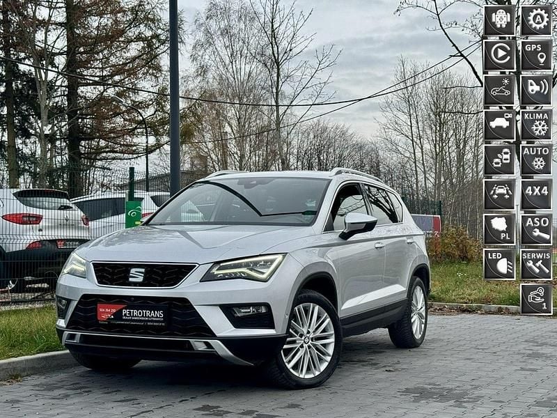 Srebrny Używany 2016 Seat Ateca 4Drive SUV | 65 900 zł (Uczciwa cena) - Obraz 1/4
