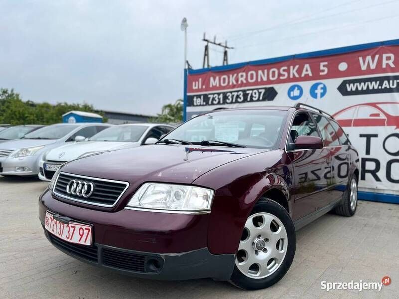 Bordowy Używany 1999 Audi A6 Comfort Kombi | 4990 zł (Dobra cena) - Obraz 1/4