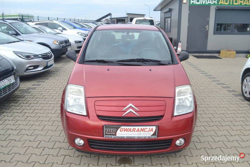 Bordowy Używany 2006 Citroën C2 Hatchback | 8900 zł (Drogi) - Obraz 1/4