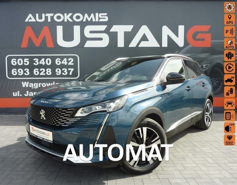 Niebieski (metalik) Używany 2023 Peugeot 3008 SUV | 99 000 zł (Uczciwa cena) - Obraz 1/4