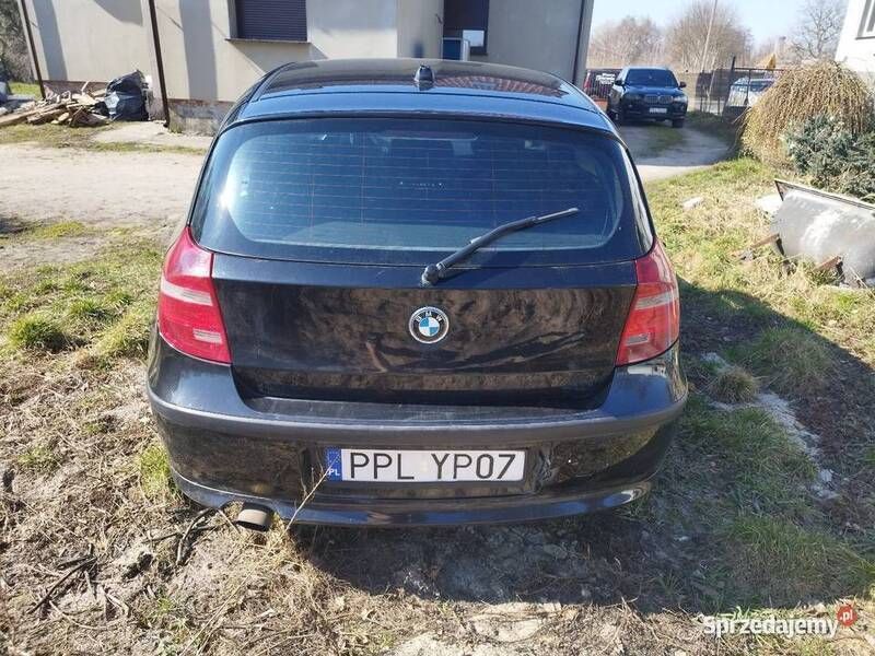 Czarny Używany 2007 BMW 118 Hatchback | 5500 zł - Obraz 1/4