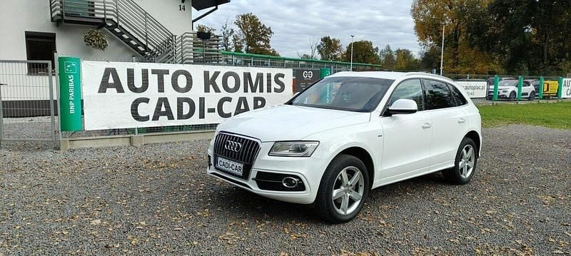 Biały Używany 2016 Audi Q5 SUV | 78 900 zł (Dobra cena) - Obraz 1/4