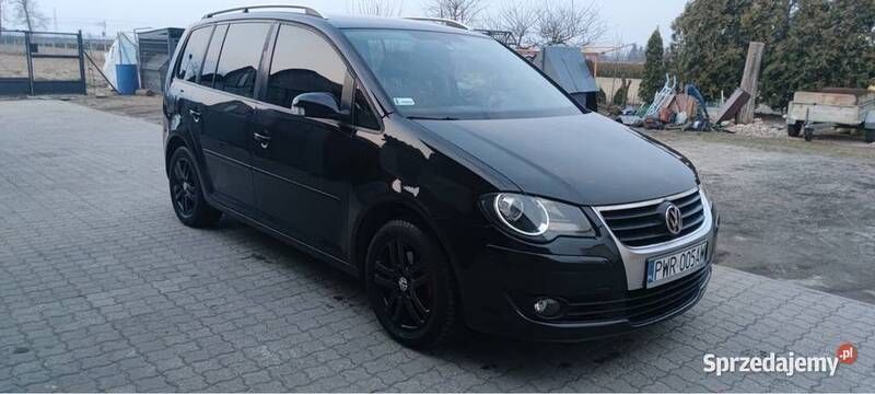Czarny Używany 2009 VW Touran Minivan | 21 900 zł (Dość drogi) - Obraz 1/4