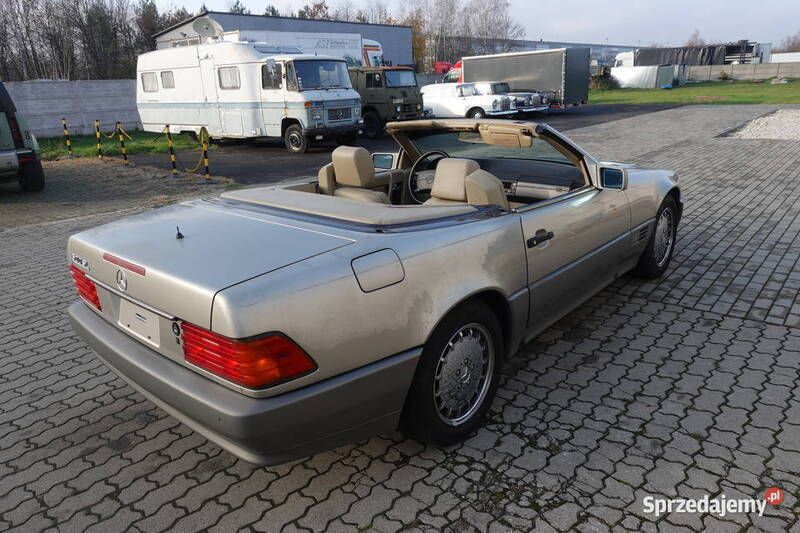 Używany Mercedes SL500 1991 Srebrny Kabriolet