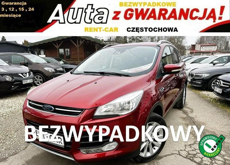 Wiśniowy Używany 2015 Ford Kuga SUV | 44 900 zł (Dobra cena) - Obraz 1/4