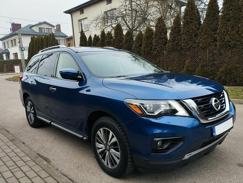 Niebieski Używany 2018 Nissan Pathfinder SUV | 79 800 zł - Obraz 1/4
