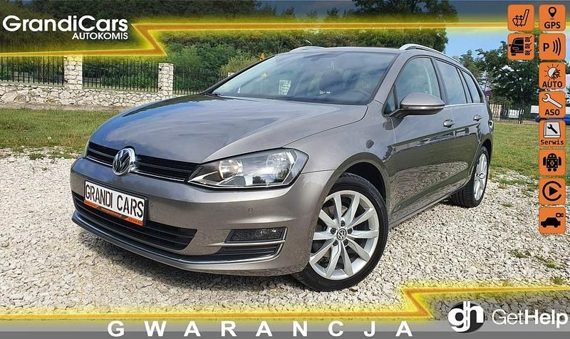 Szary Używany 2015 VW Golf VII Highline Kombi | 33 700 zł (Uczciwa cena) - Obraz 1/4