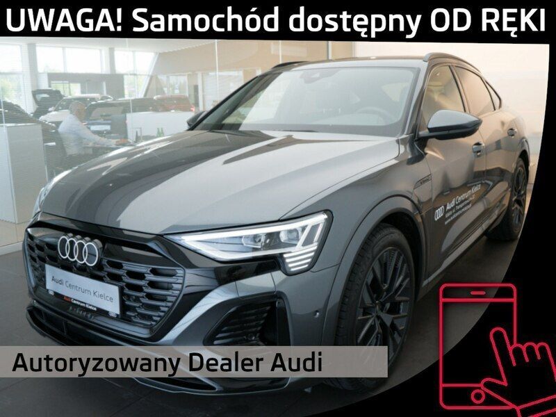 Szary (metalik) Używany 2023 Audi Q8 e-tron SUV | 299 900 zł - Obraz 1/4