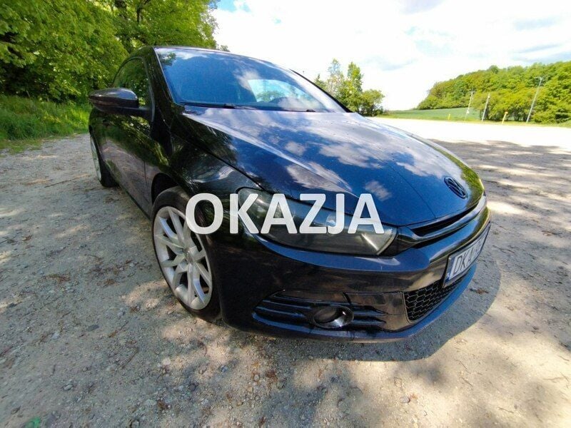 Czarny (metalik) Używany 2008 VW Scirocco Coupe | 14 900 zł (Dobra cena) - Obraz 1/4