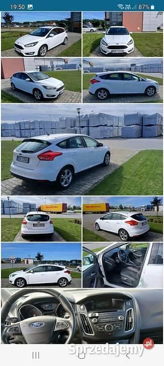 Biały Używany 2016 Ford Focus Hatchback | 21 800 zł (Dość drogi) - Obraz 1/4